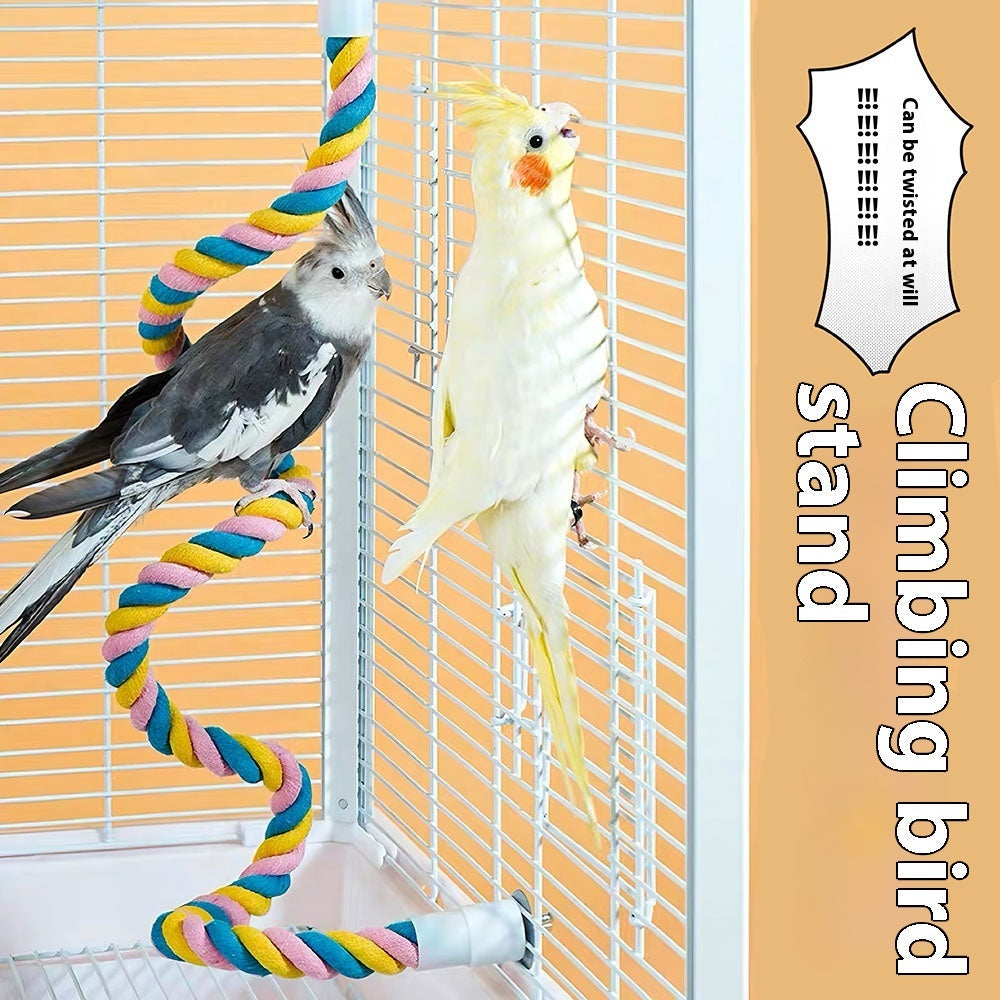 Bird Climbing Rope & Perch Toy