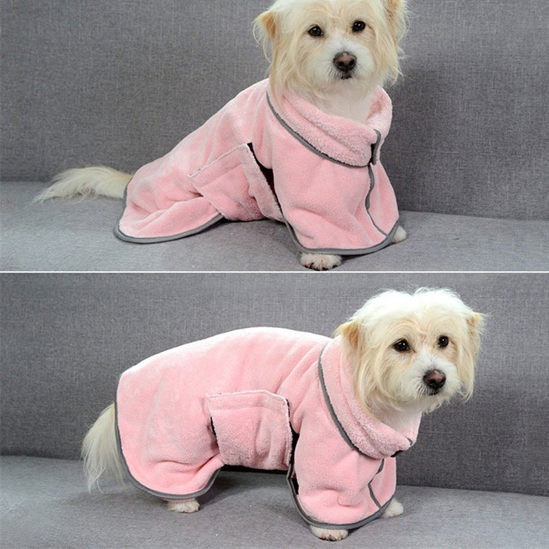 Quick-Dry Microfibre Pet Bathrobe