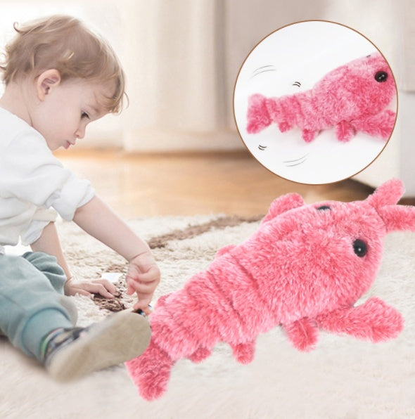 Rechargeable Jumping Shrimp Cat Toy