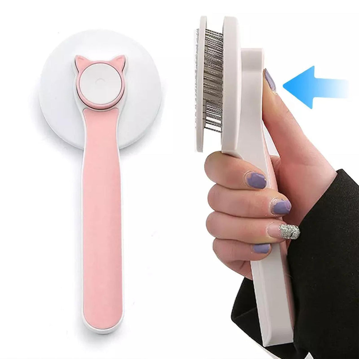 Self-Cleaning Grooming Brush