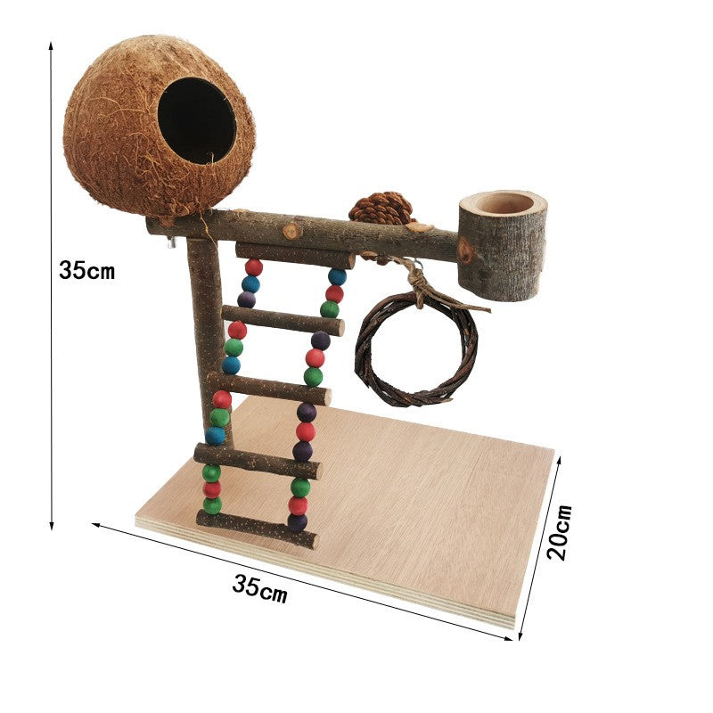 Wooden Bird Training Stand