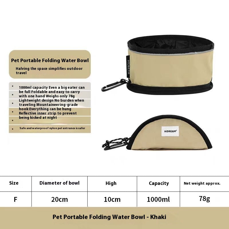 Foldable Pet Travel Water Bowl
