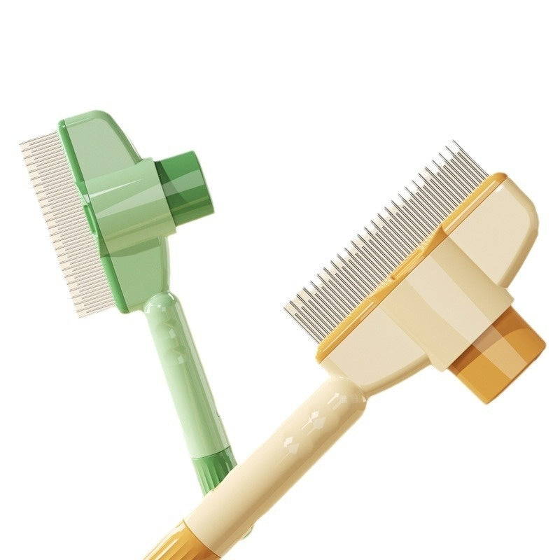 Self-Cleaning Dual-Tooth Pet Comb