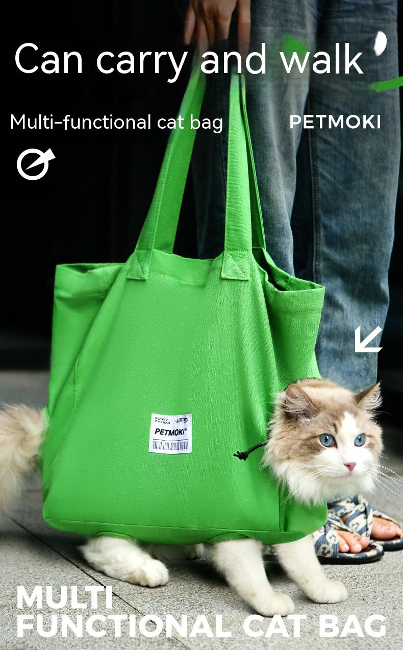 Breathable Canvas Pet Shoulder Carrier
