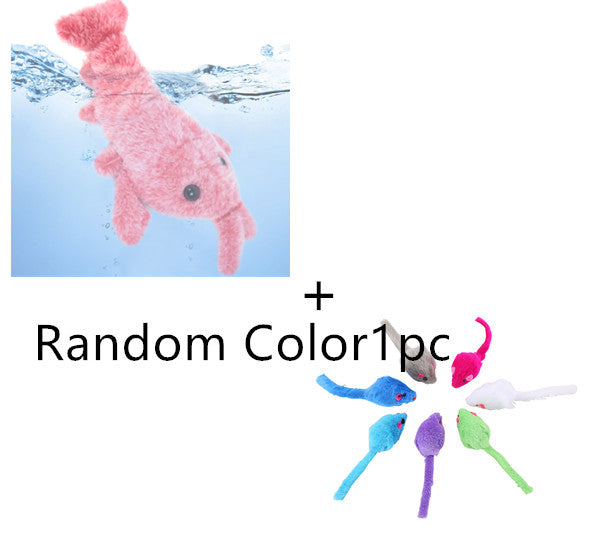 Rechargeable Jumping Shrimp Cat Toy