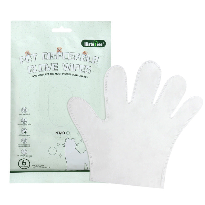 Disposable Pet Cleaning Gloves – 6 Pack