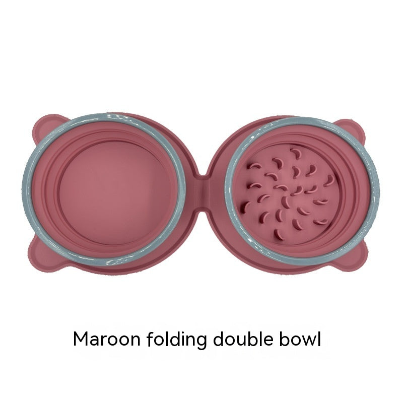Double Collapsible Travel Bowls
