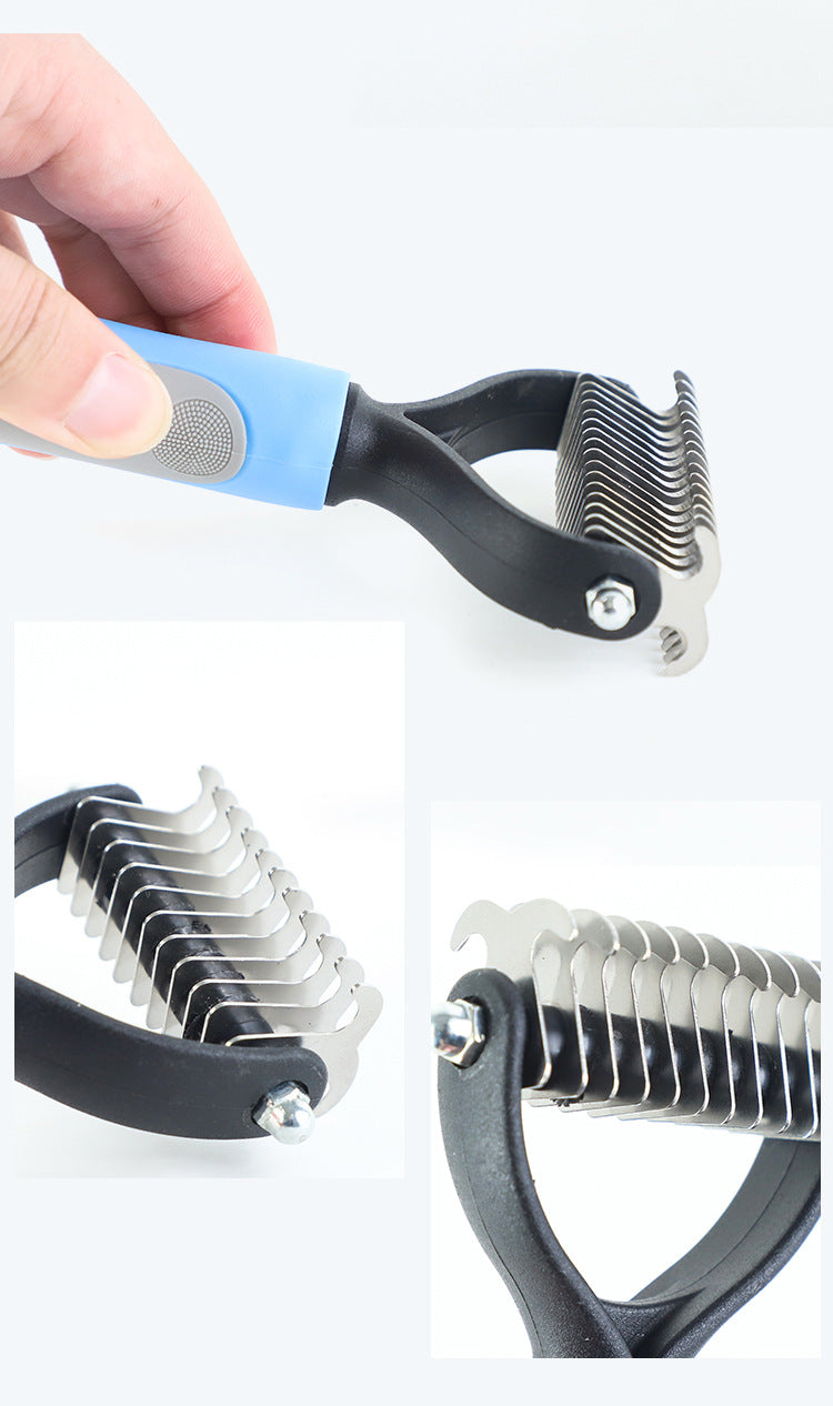 Double-Sided Dematting & Shedding Brush