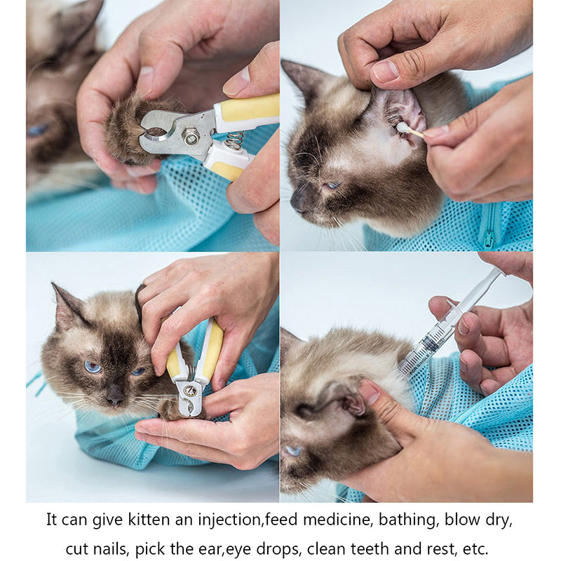 Adjustable Cat Grooming & Bath Bag