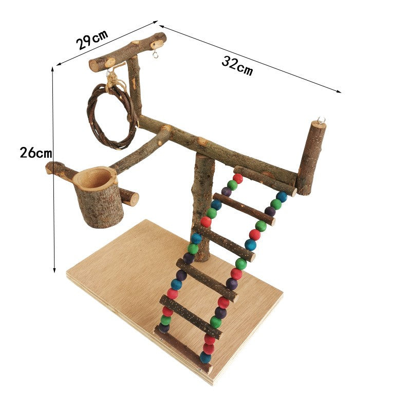 Wooden Bird Training Stand