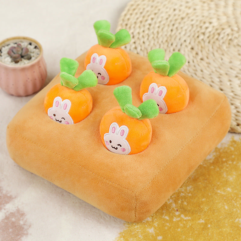 Carrot Pulling Snuffle Toy for Dogs & Cats