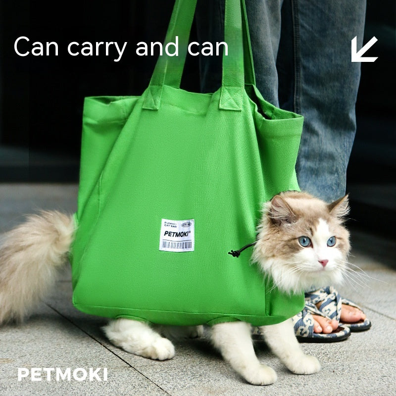Breathable Canvas Pet Shoulder Carrier