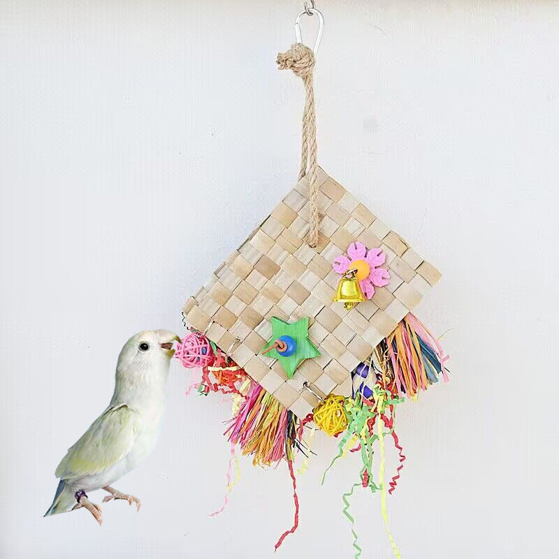 Palm Leaf Foraging Bag for Parrots