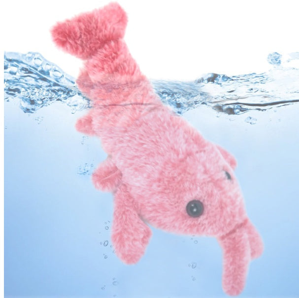 Rechargeable Jumping Shrimp Cat Toy