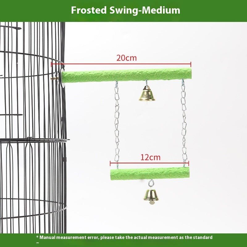Wooden Parrot Swing & Perch