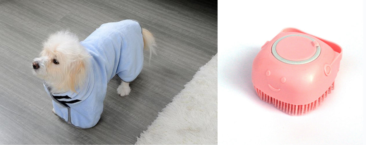 Quick-Dry Microfibre Pet Bathrobe
