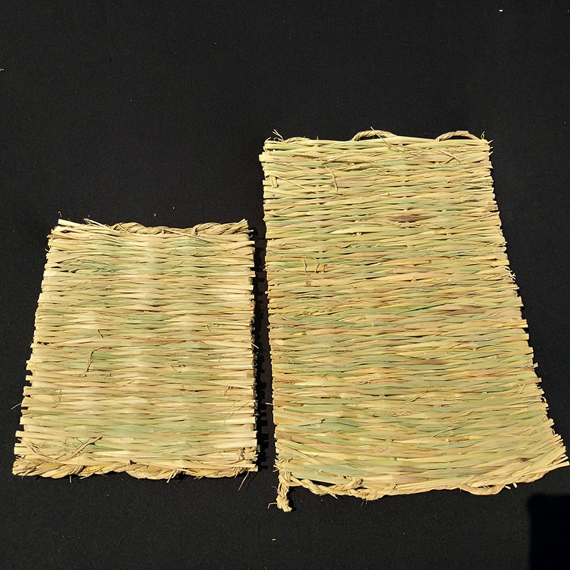 Natural Straw Chew Mat for Rabbits & Small Pets