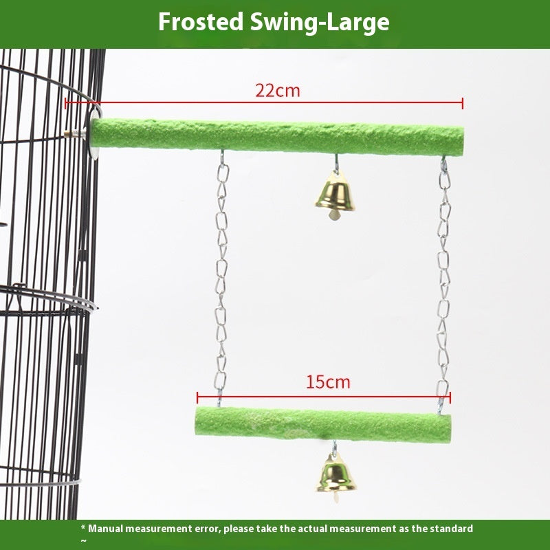 Wooden Parrot Swing & Perch