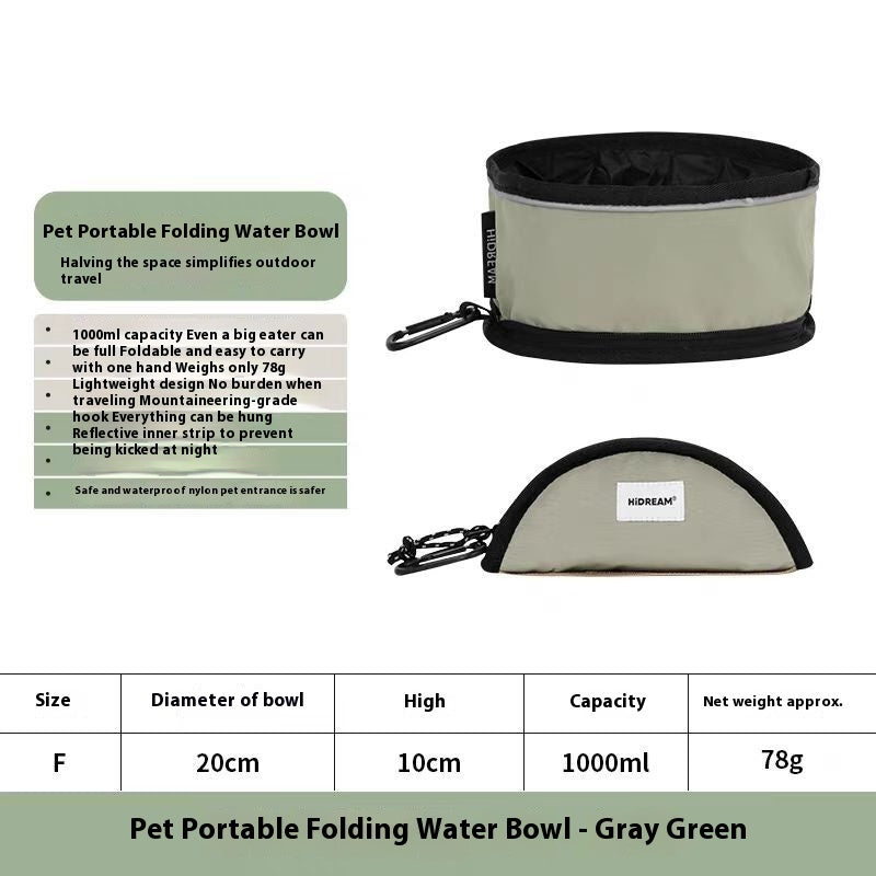 Foldable Pet Travel Water Bowl