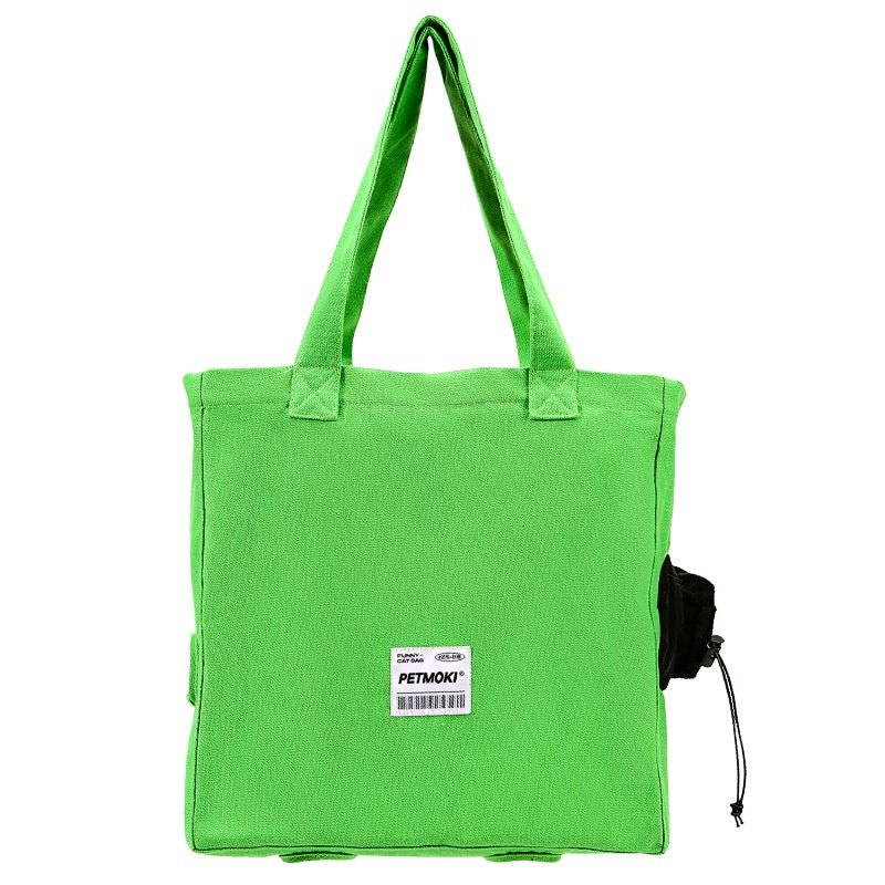 Breathable Canvas Pet Shoulder Carrier
