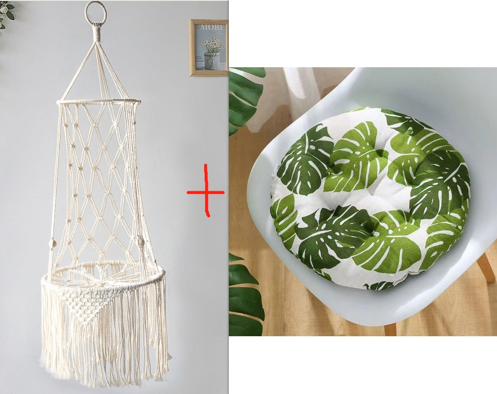 Macramé Hanging Cat Bed