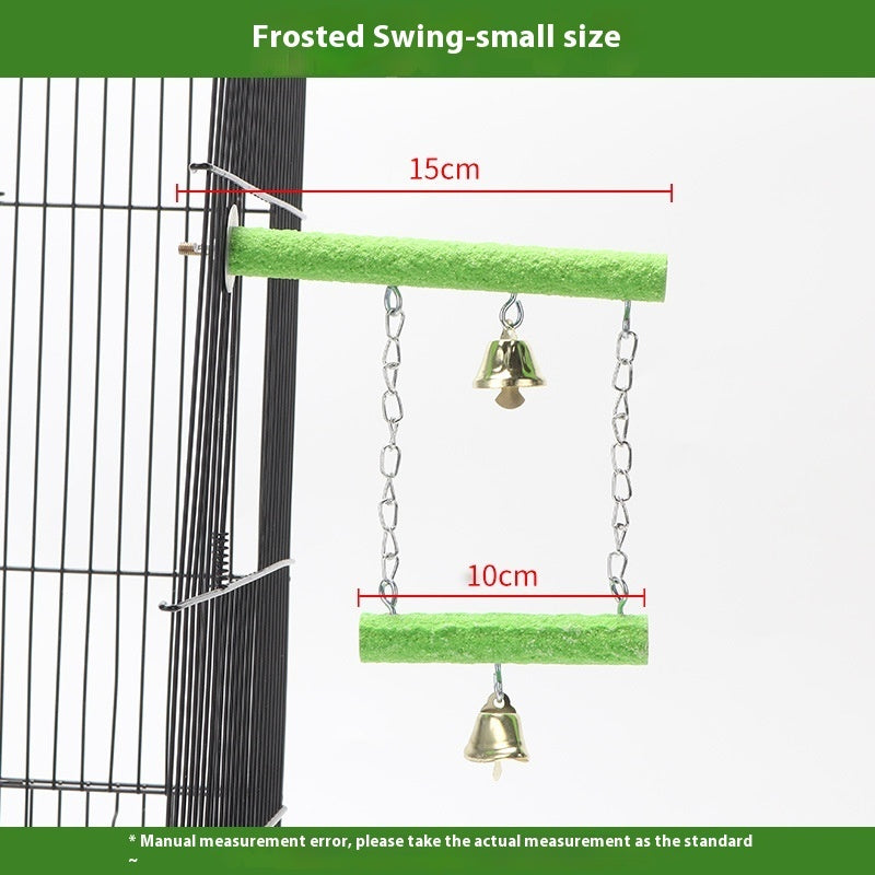 Wooden Parrot Swing & Perch