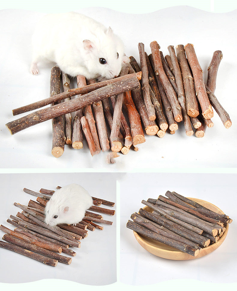Natural Wood Chew Sticks for Rabbits & Hamsters