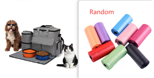 6-Piece Dog Travel Bag Kit
