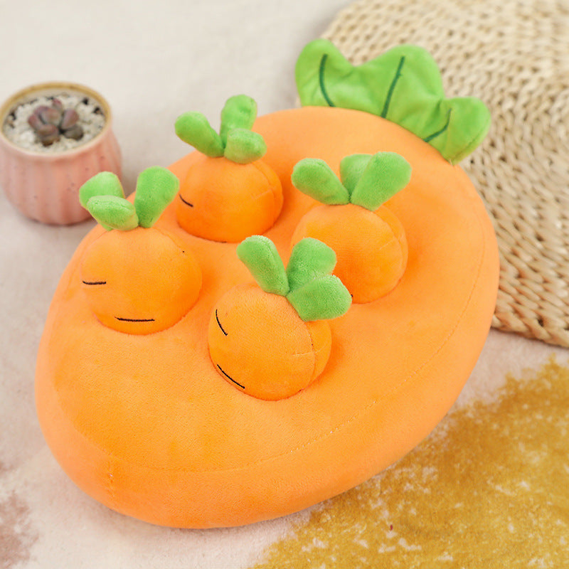 Carrot Pulling Snuffle Toy for Dogs & Cats