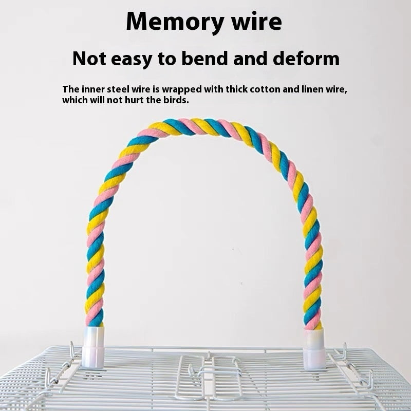 Bird Climbing Rope & Perch Toy