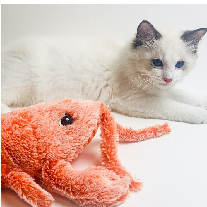 Rechargeable Jumping Shrimp Cat Toy