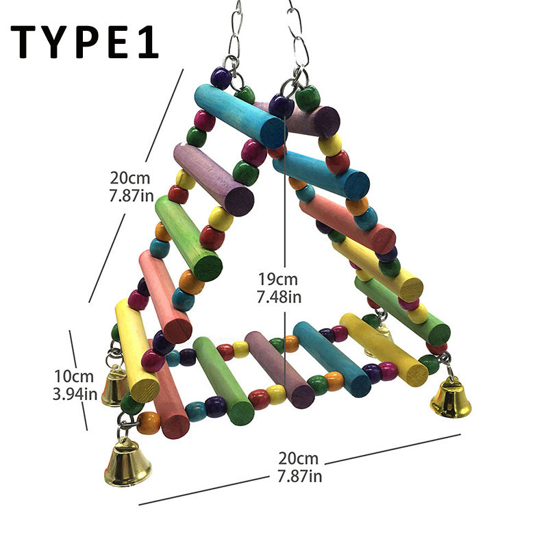 Wooden Hanging Bird Ladder