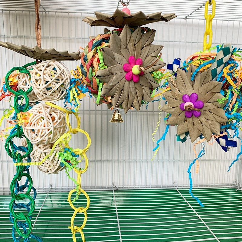 Palm Fibre Parrot Shredding Toy