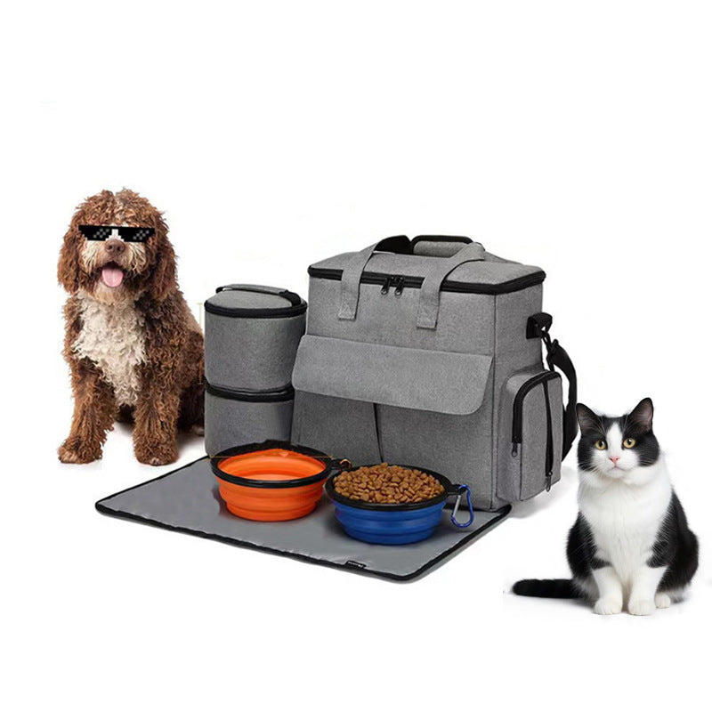 6-Piece Dog Travel Bag Kit