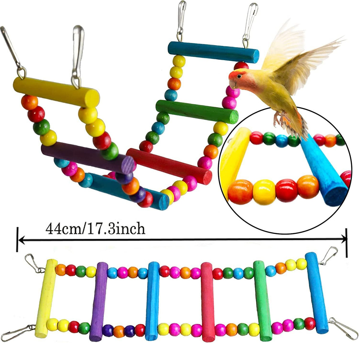 7-Piece Bird Cage Toy Set