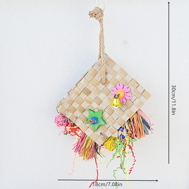 Palm Leaf Foraging Bag for Parrots