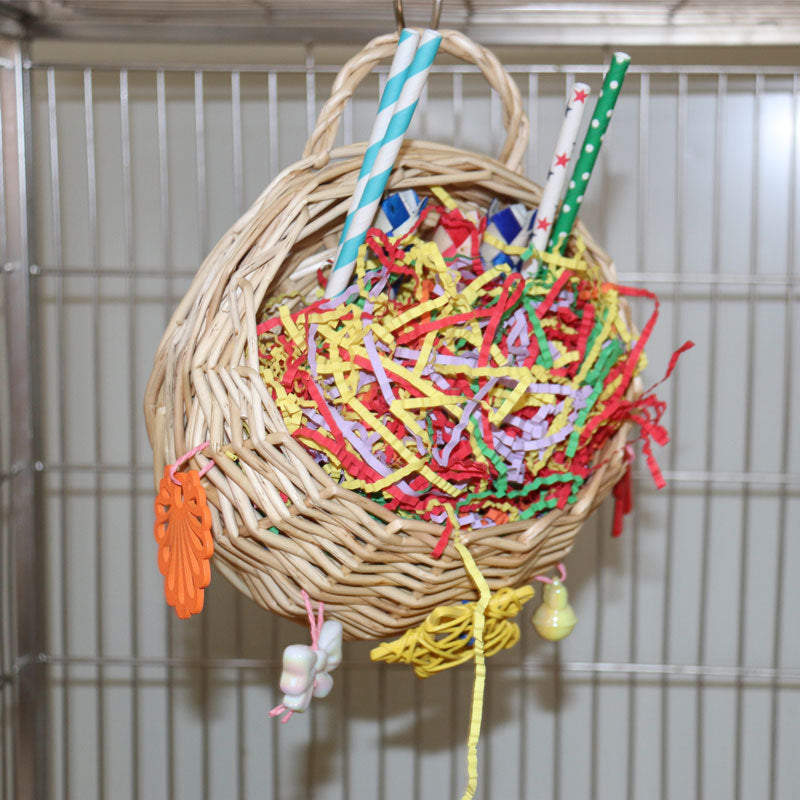 Basketball Puzzle & Chew Toy for Parrots