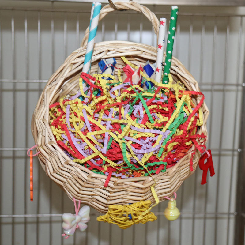 Basketball Puzzle & Chew Toy for Parrots