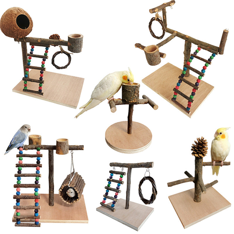 Wooden Bird Training Stand