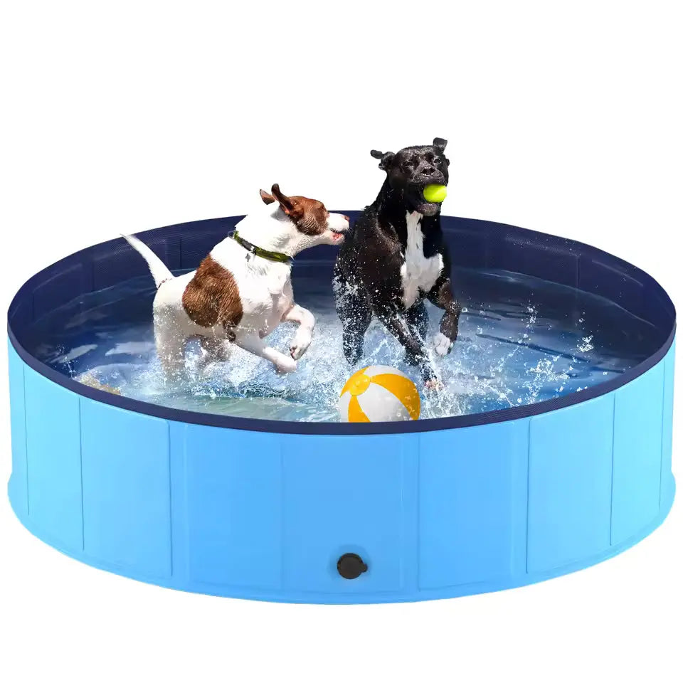 Portable Dog Pool, Foldable Pet Swimming Tub