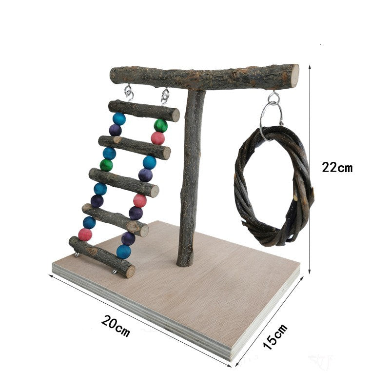 Wooden Bird Training Stand