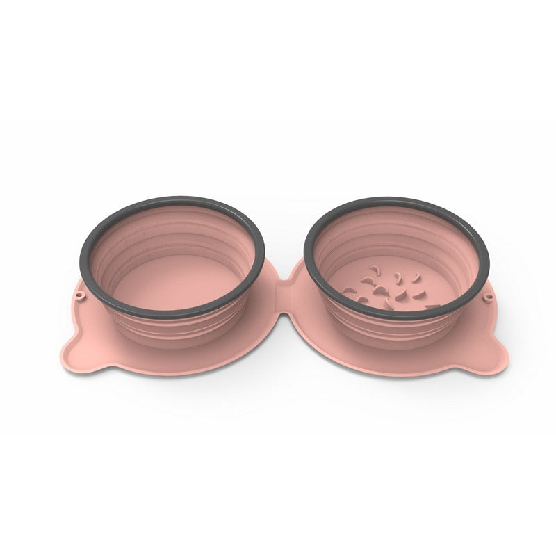Double Collapsible Travel Bowls