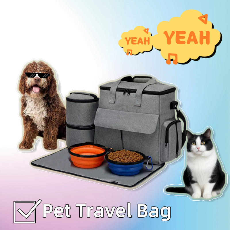 6-Piece Dog Travel Bag Kit