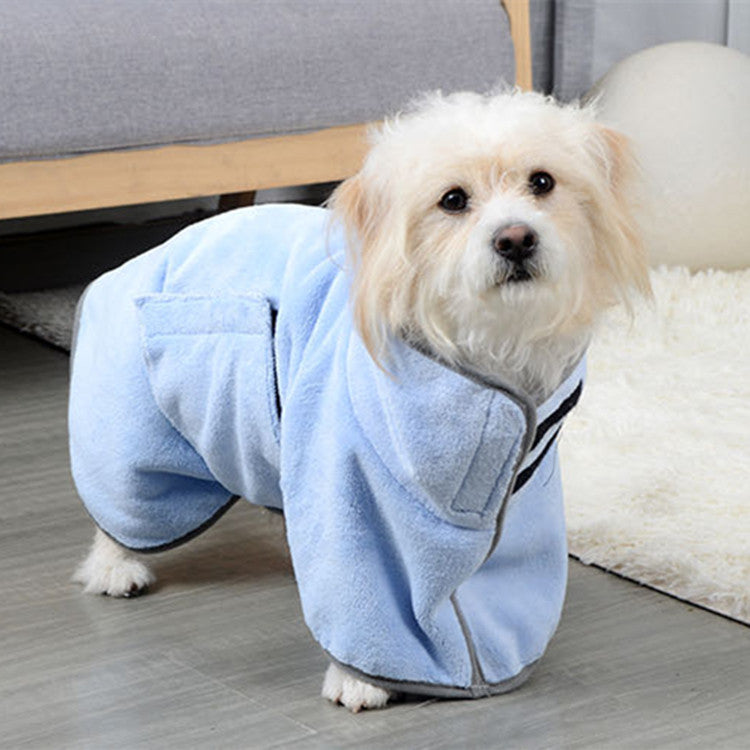 Quick-Dry Microfibre Pet Bathrobe