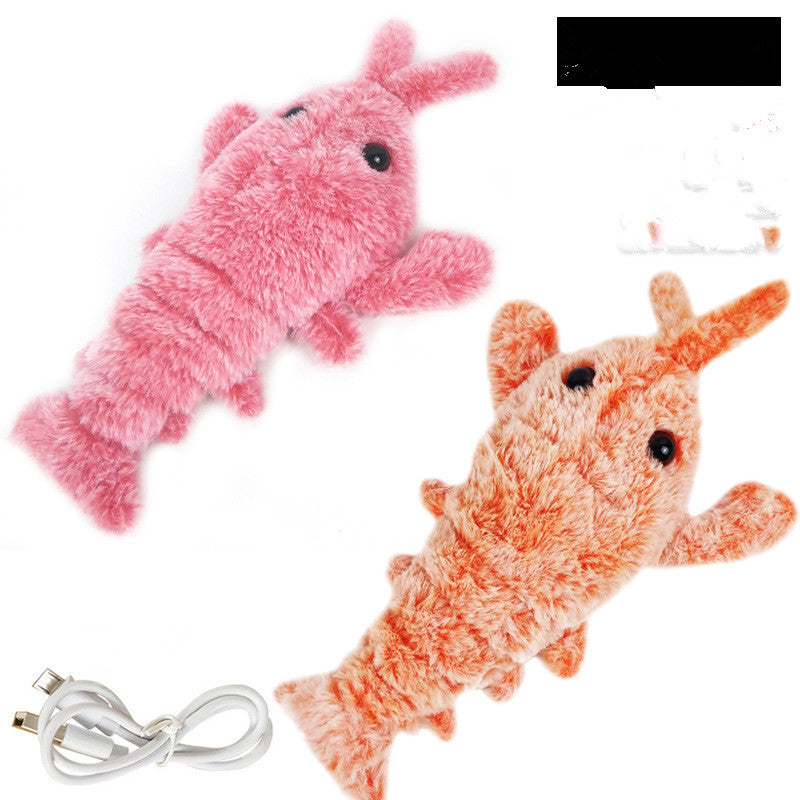 Rechargeable Jumping Shrimp Cat Toy