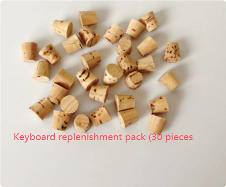 Wooden Keyboard Puzzle Toy for Parrots