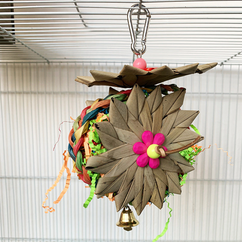 Palm Fibre Parrot Shredding Toy
