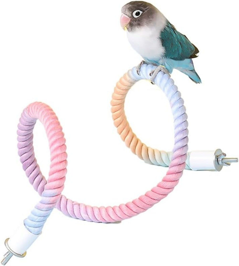 Bendable Gradient Rope Bird Perch