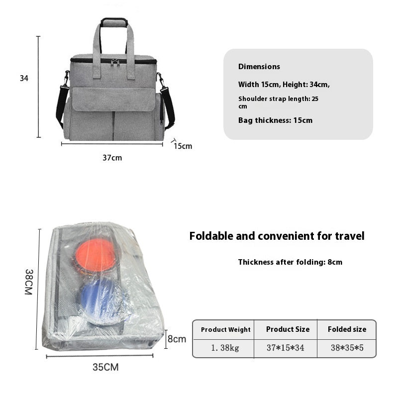 6-Piece Dog Travel Bag Kit