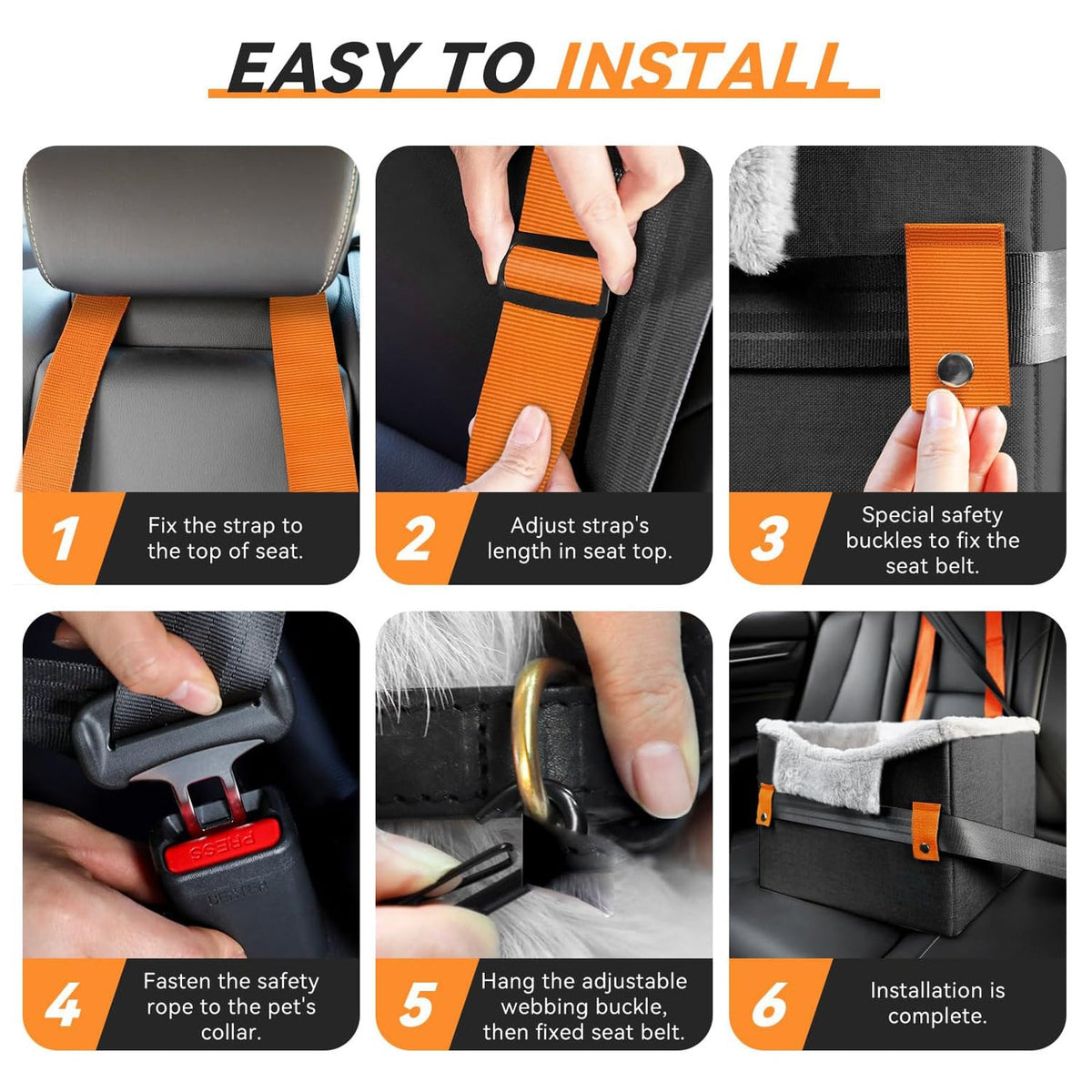 Small Pet Car Booster Seat
